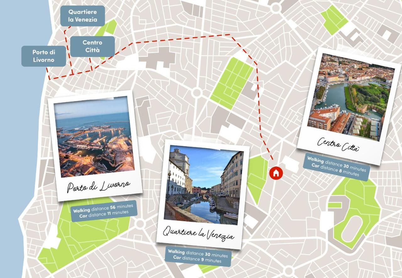 ליבורנו Free Parking Appartamento 5 Stelle Elegante Con Suite מראה חיצוני תמונה