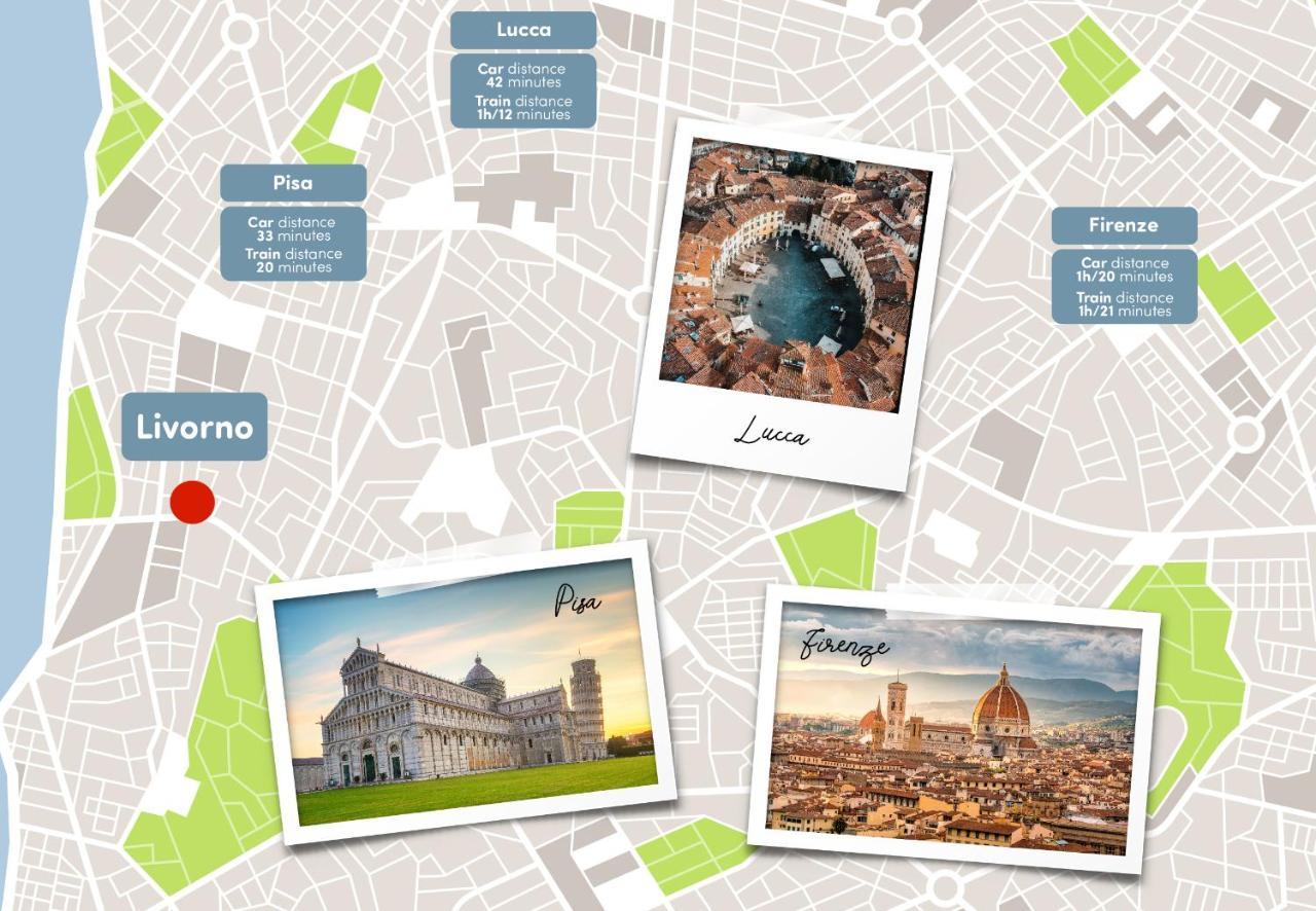 ליבורנו Free Parking Appartamento 5 Stelle Elegante Con Suite מראה חיצוני תמונה